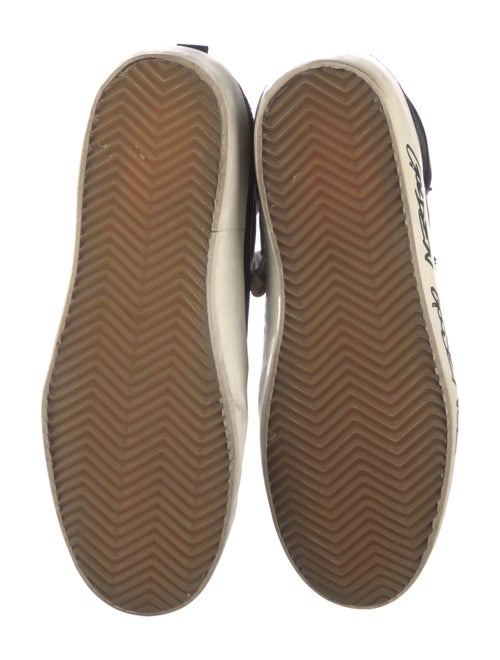 Golden Goose Leather Glitter Accents Sneakers