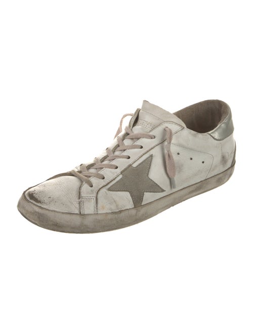 Golden Goose Leather Printed Sneakers