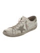Golden Goose Leather Printed Sneakers