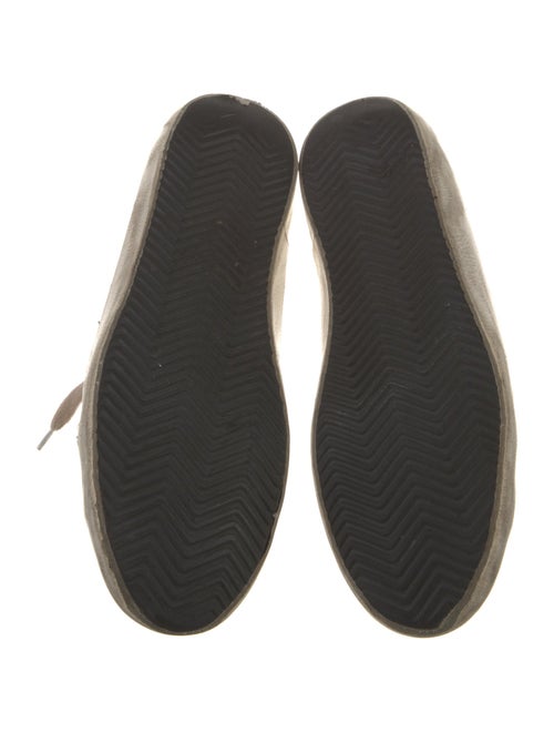 Golden Goose Leather Printed Sneakers