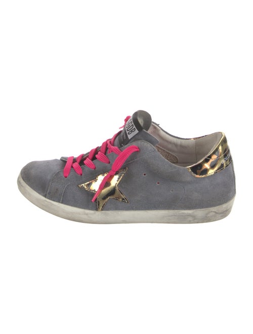 Golden Goose Suede Animal Print Sneakers