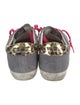 Golden Goose Suede Animal Print Sneakers