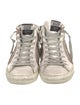 Golden Goose Suede Colorblock Pattern Sneakers