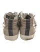 Golden Goose Suede Colorblock Pattern Sneakers