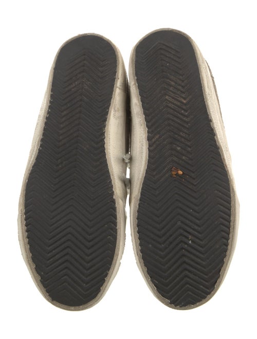 Golden Goose Suede Colorblock Pattern Sneakers