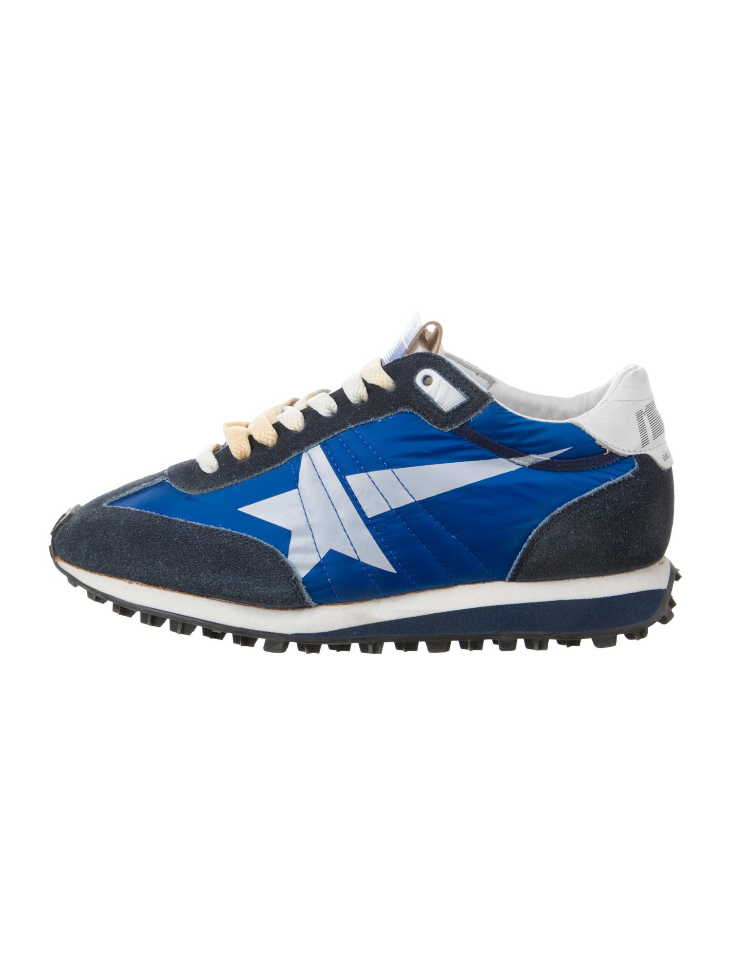 Golden Goose Suede Colorblock Pattern Sneakers