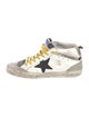 Golden Goose Leather Animal Print Sneakers