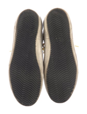 Golden Goose Leather Animal Print Sneakers