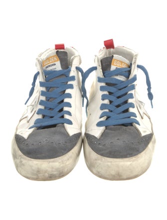 Golden Goose Leather Printed Sneakers