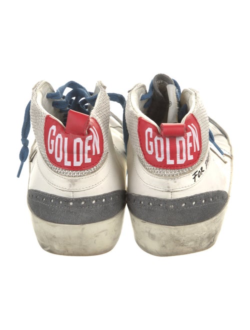 Golden Goose Leather Printed Sneakers