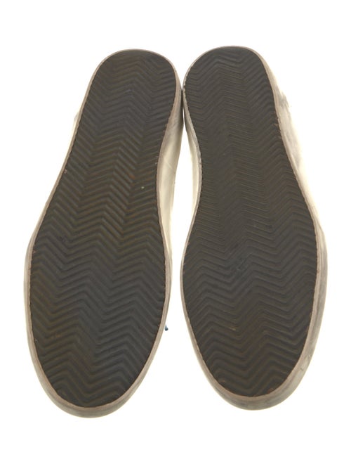 Golden Goose Leather Printed Sneakers