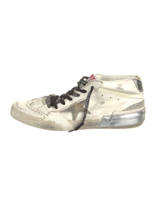 Golden Goose Leather Printed Sneakers