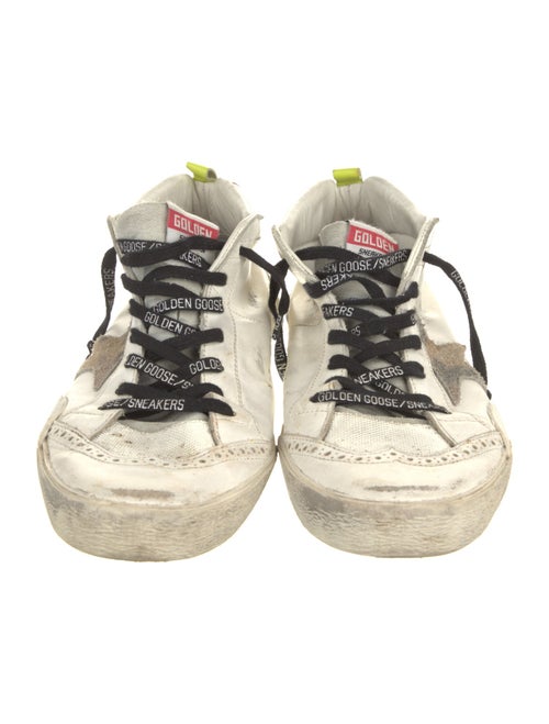 Golden Goose Leather Printed Sneakers