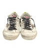 Golden Goose Leather Printed Sneakers