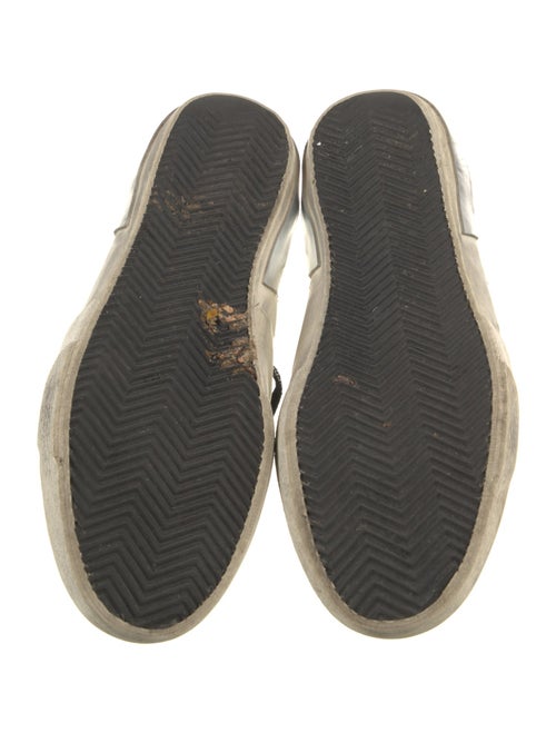 Golden Goose Leather Printed Sneakers