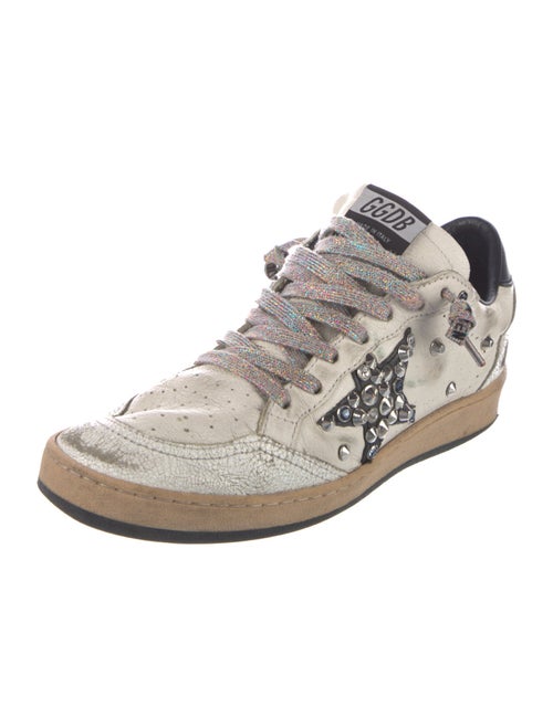 Golden Goose Leather Distressed Accents Sneakers