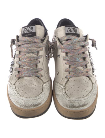 Golden Goose Leather Distressed Accents Sneakers