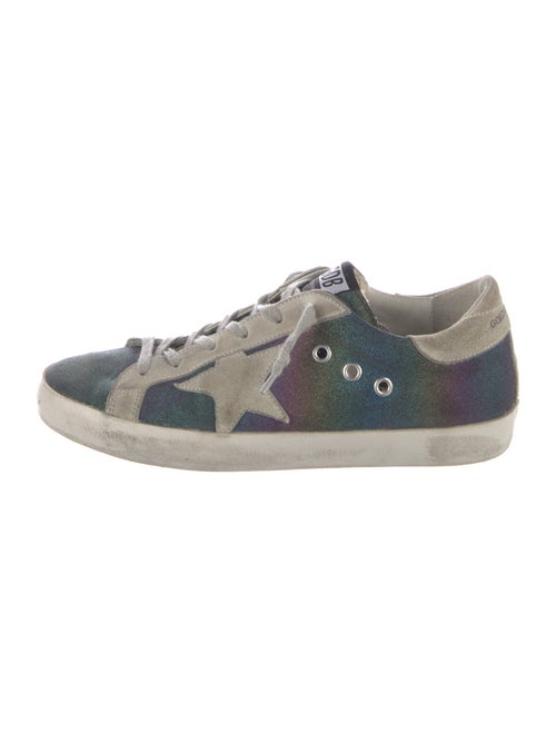 Golden Goose Glitter Colorblock Pattern Sneakers