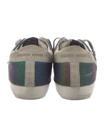 Golden Goose Glitter Colorblock Pattern Sneakers