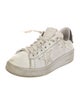 Golden Goose Leather Glitter Accents Sneakers