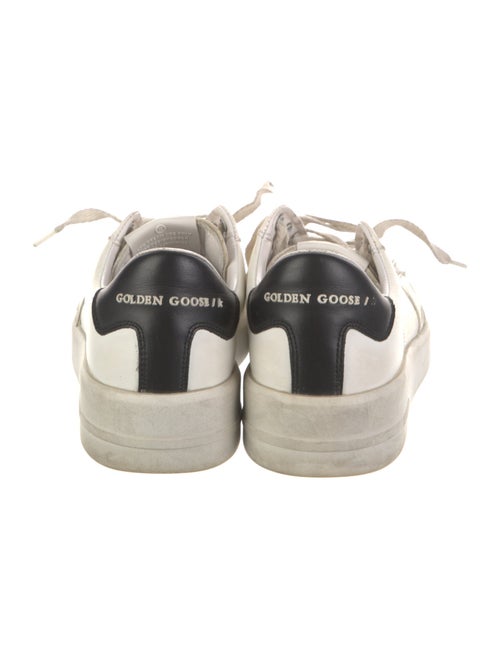 Golden Goose Leather Glitter Accents Sneakers