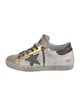Golden Goose Leather Colorblock Pattern Sneakers