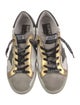 Golden Goose Leather Colorblock Pattern Sneakers