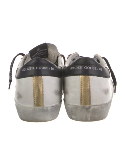 Golden Goose Leather Colorblock Pattern Sneakers