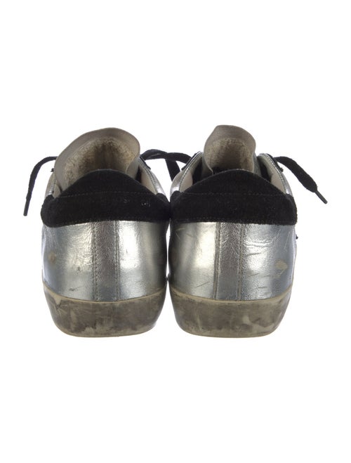 Golden Goose Leather Colorblock Pattern Sneakers