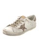 Golden Goose Leather Printed Sneakers