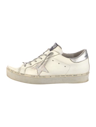 Golden Goose Leather Distressed Accents Sneakers