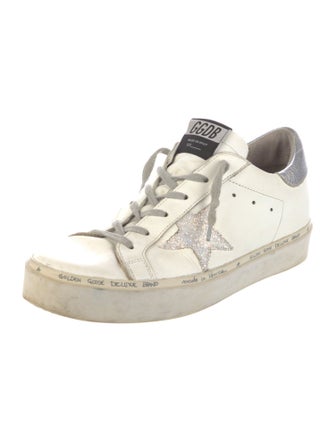 Golden Goose Leather Distressed Accents Sneakers