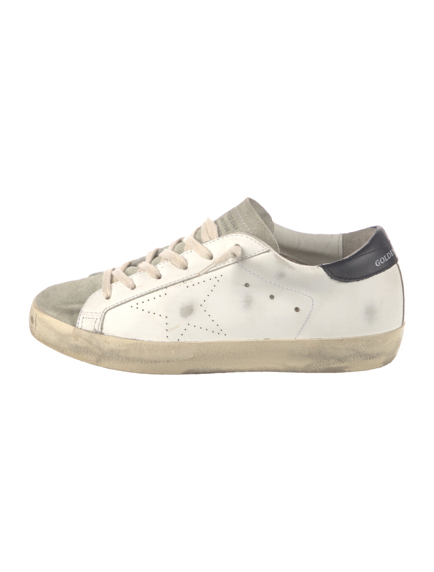 Golden Goose Suede Distressed Accents Sneakers