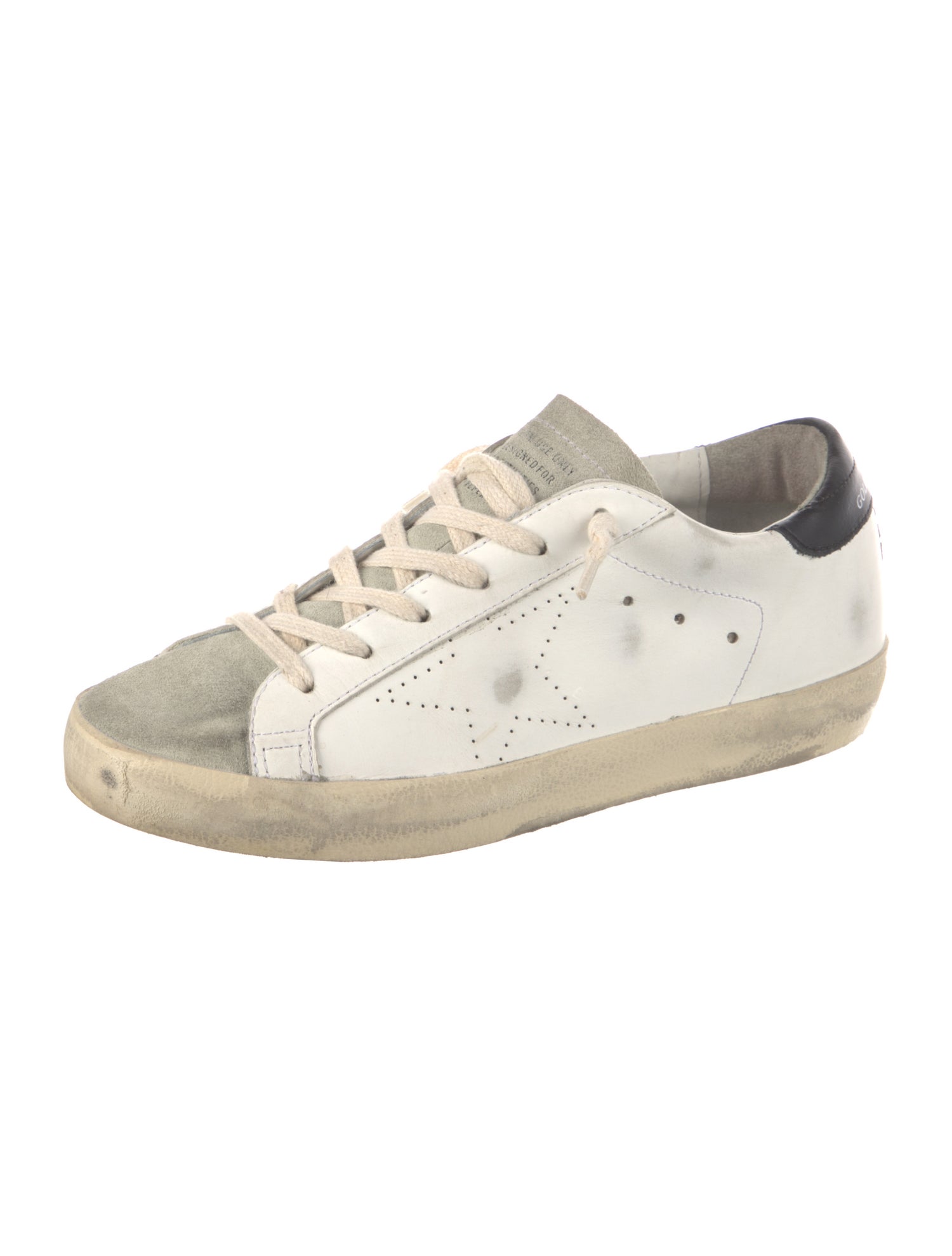 Golden Goose Suede Distressed Accents Sneakers