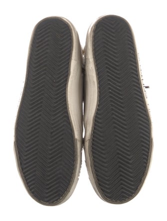 Golden Goose Leather Whipstitch Trim Wedge Sneakers