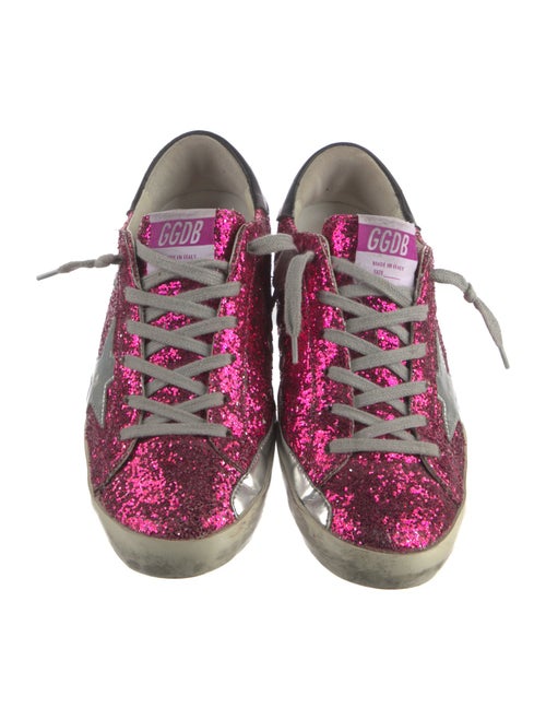 Golden Goose Glitter Printed Sneakers