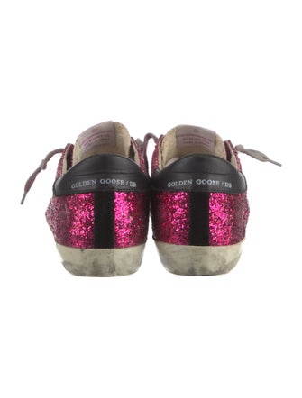 Golden Goose Glitter Printed Sneakers