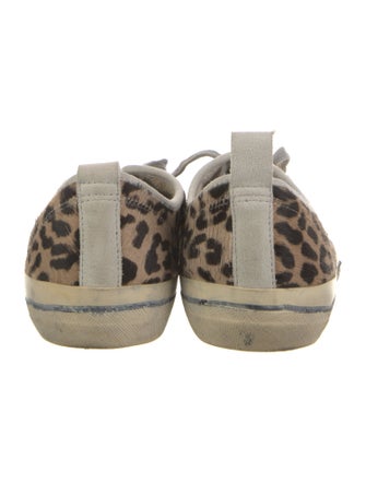 Golden Goose Ponyhair Animal Print Sneakers