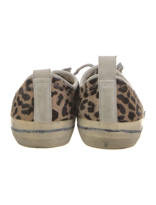 Golden Goose Ponyhair Animal Print Sneakers
