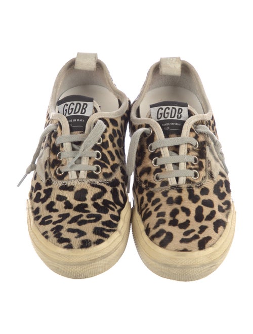 Golden Goose Ponyhair Animal Print Sneakers