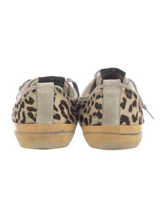 Golden Goose Ponyhair Animal Print Sneakers