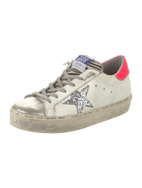 Golden Goose Leather Printed Sneakers