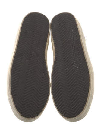 Golden Goose Leather Printed Sneakers