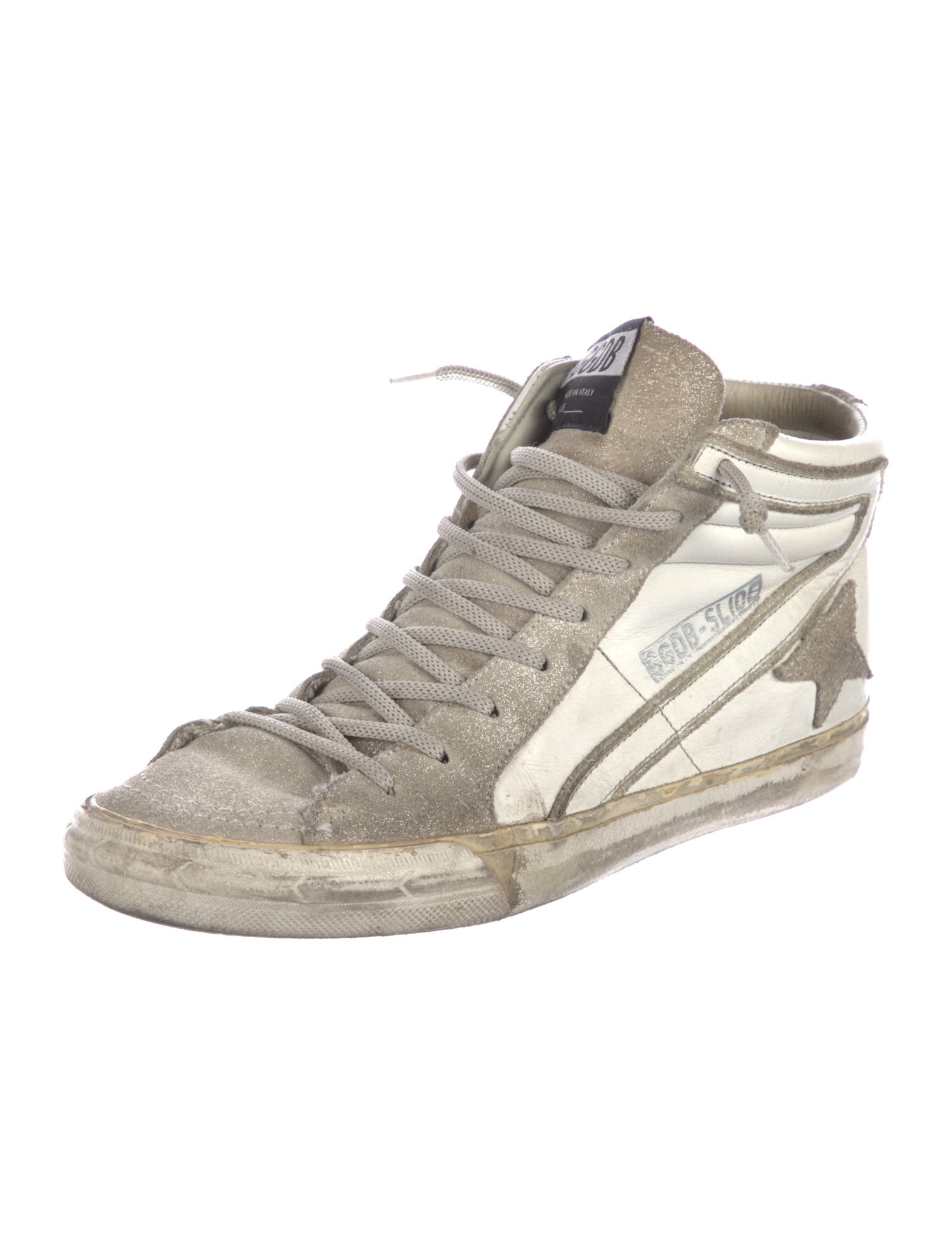 Golden Goose Leather Distressed Accents Sneakers