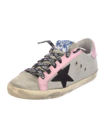 Golden Goose Suede Printed Sneakers
