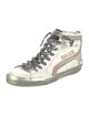 Golden Goose Leather Printed Sneakers