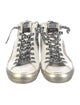 Golden Goose Leather Printed Sneakers