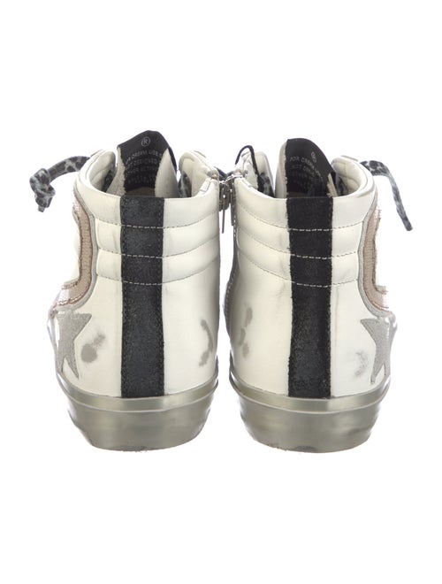 Golden Goose Leather Printed Sneakers