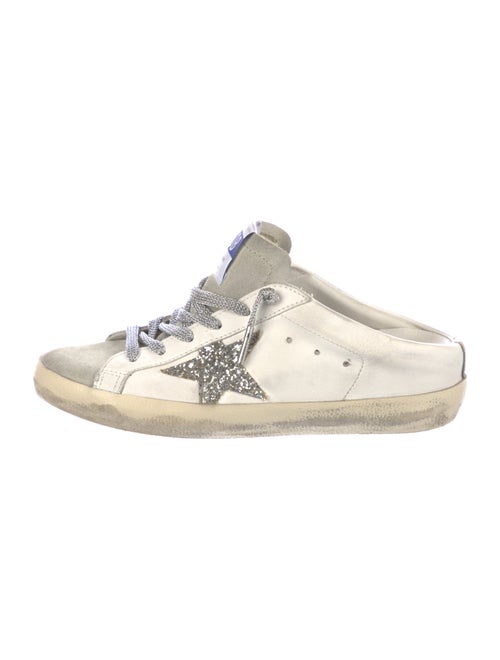Golden Goose Leather Colorblock Pattern Sneakers