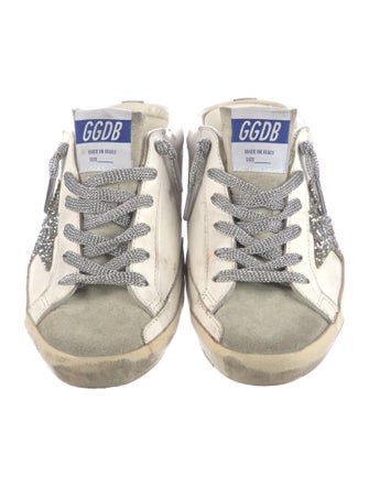 Golden Goose Leather Colorblock Pattern Sneakers